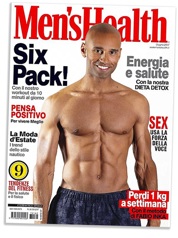 Fabio Inka, copertina Men's Health